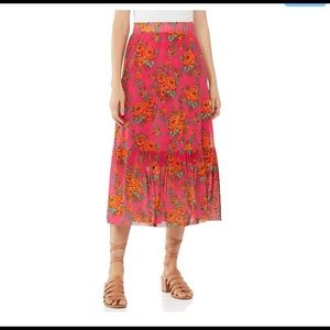 Flower Ruffle Tiered Skirt